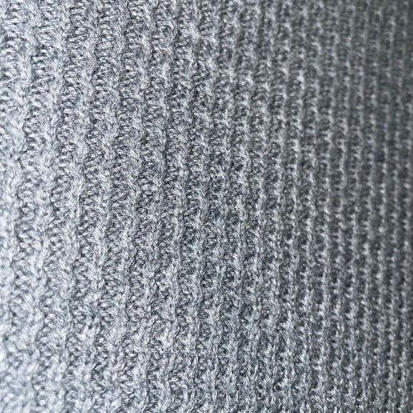 American Rag Cie 100% Cotton Men's Gray Knit Sweater Half Button Up (M) - Picture 5 of 5